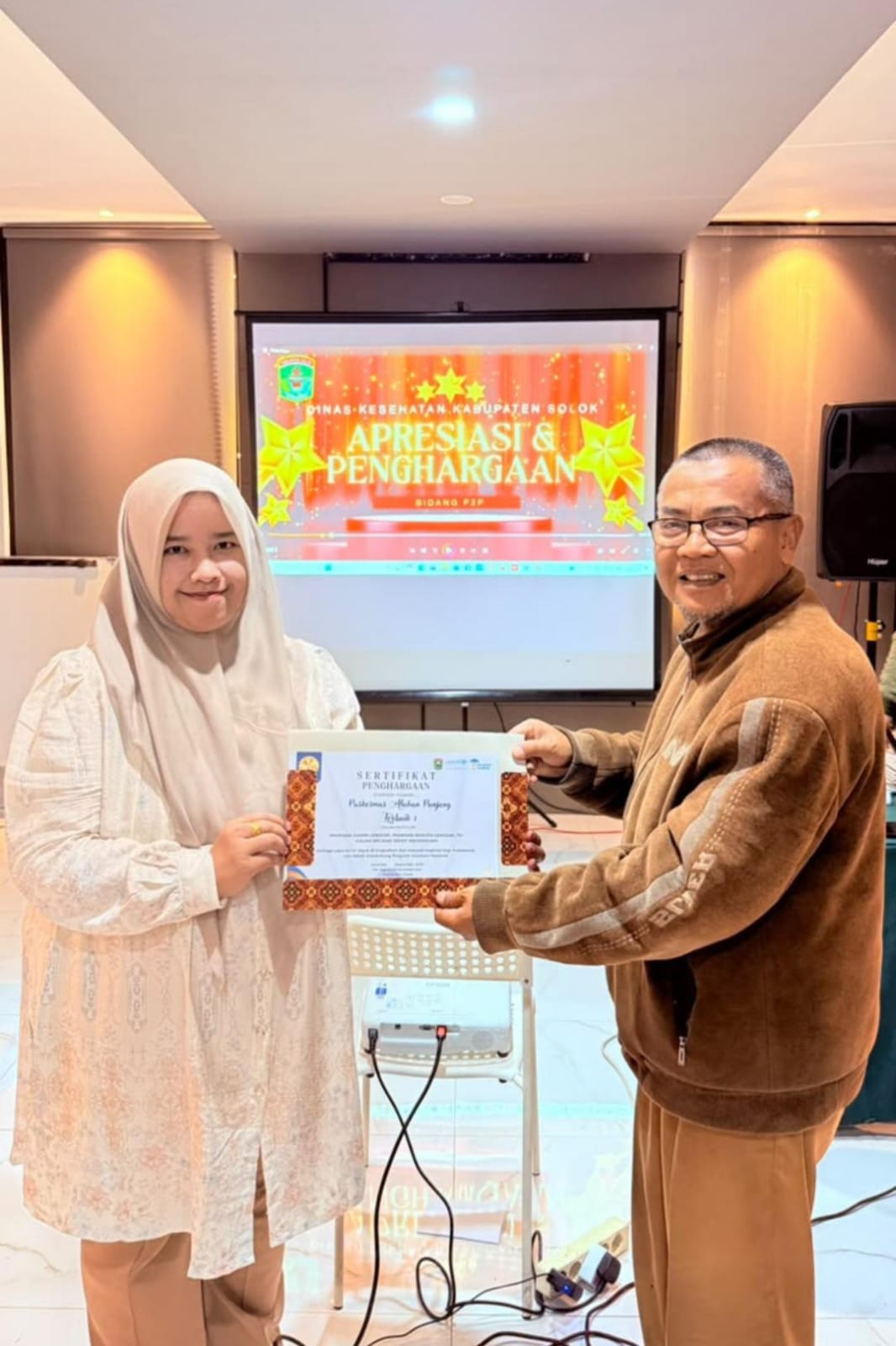 Puskesmas Alahan Panjang  Meraih Terbaik 1 Berturut Selama 5 Tahun Terakhir Ini